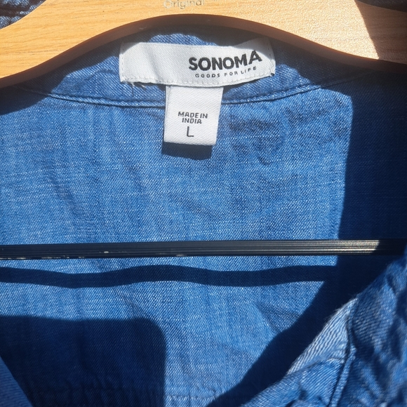 🙂3/15 Sonoma shirt 100% cotton large💙 - Picture 4 of 8